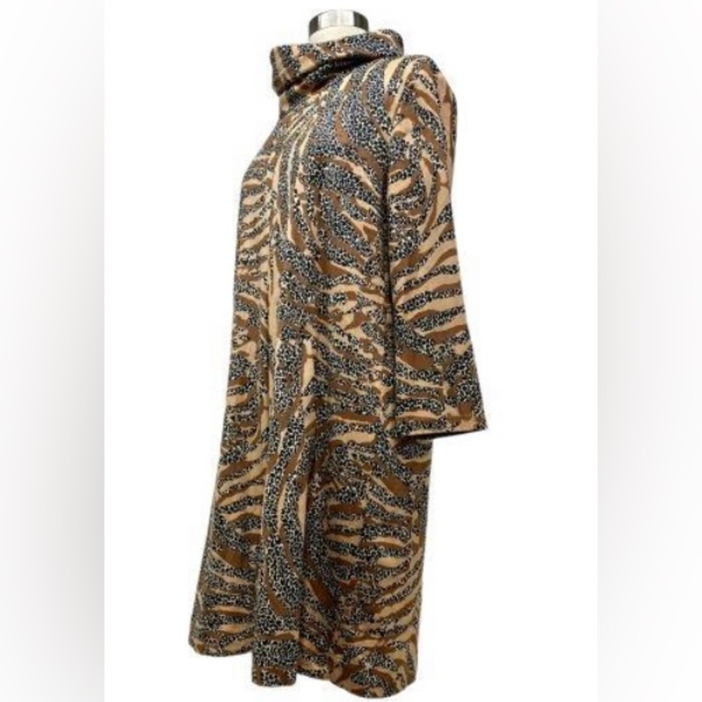 Tyler Boe Leopard Print Faux Suede Dress (Medium) New With Tags